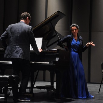 Angela Gheorghiu, rehearsal for the recital in Los Angeles, 14.03.2013